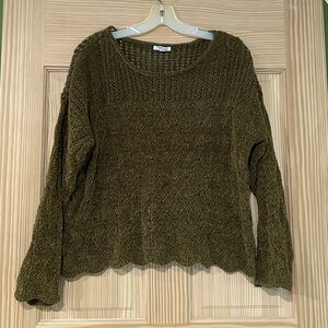 Maurices Textured Olive Sweater